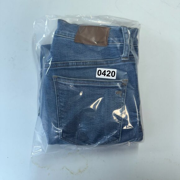 Madewell Jeans Womens 26 Blue Slinny Crop Mid Rise Dark Wash Button Fly - Picture 14 of 14